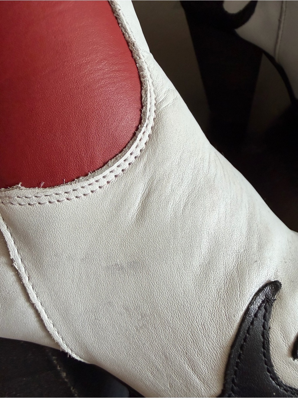 dingo Red White and Black Western Heel Boots - Picture 9 of 9